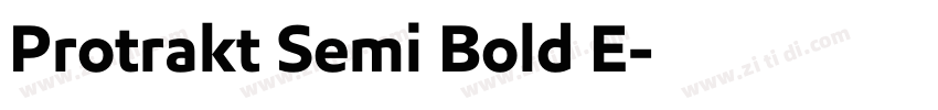 Protrakt Semi Bold E字体转换 Protrakt Semi Bold E字体转换